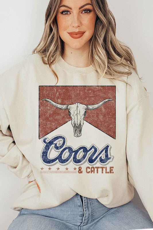 WESTERN CATTLE SWEATSHIRT PLUS SIZE