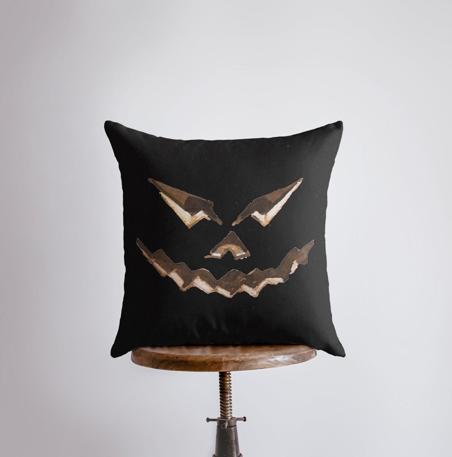 Jack O Lantern Dark Pillow Cover | Fall Décor | Halloween Pillows |