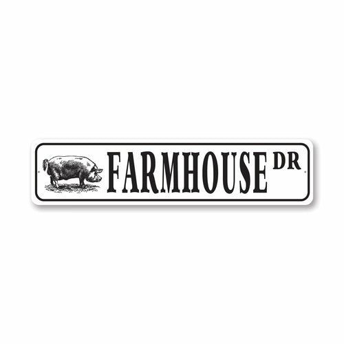 Farmhouse Street Sign