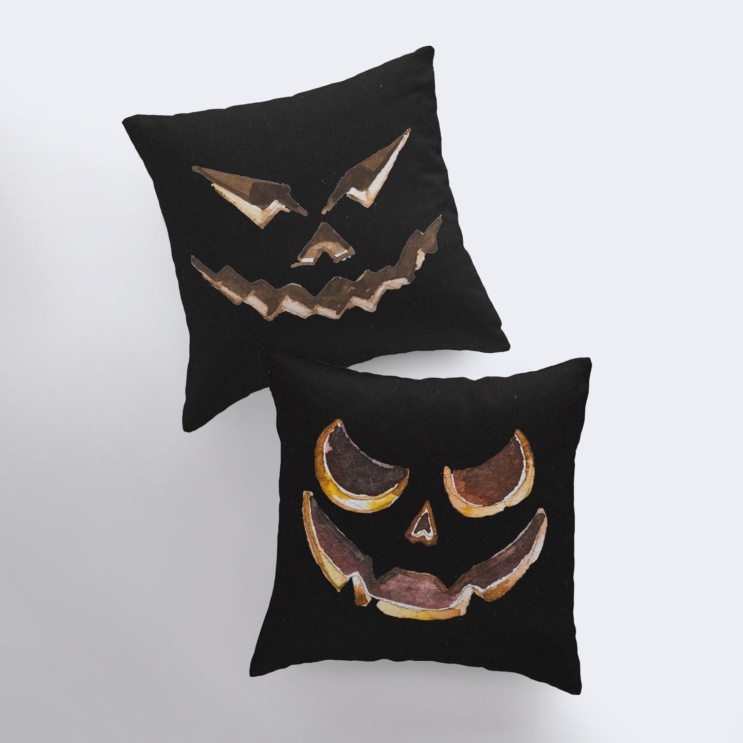 Jack O Lantern Dark Pillow Cover | Fall Décor | Halloween Pillows |