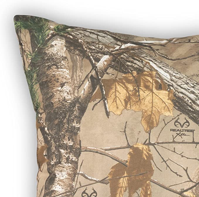 RealTree - Xtra Camo Farmhouse - Filled Cabin Rustic Square Pillow