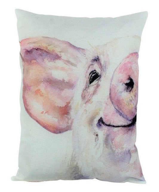 Pig | Farmhouse | 12x18 | Pillow Cover | Farm Animal | Home Decor |