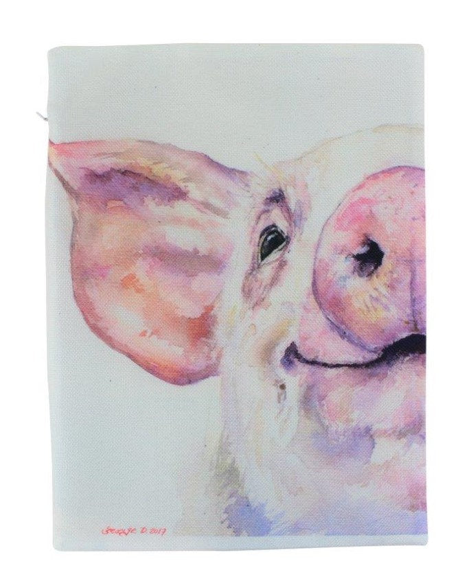 Pig | Farmhouse | 12x18 | Pillow Cover | Farm Animal | Home Decor |